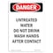 Signmission OSHA Sign, Portrait Untreated Water Do Not Drink, 5in X 3.5in, 10PK, 3.5" W, 5" L, Portrait, PK10 OS-DS-D-35-V-1859-10PK - alternate 1